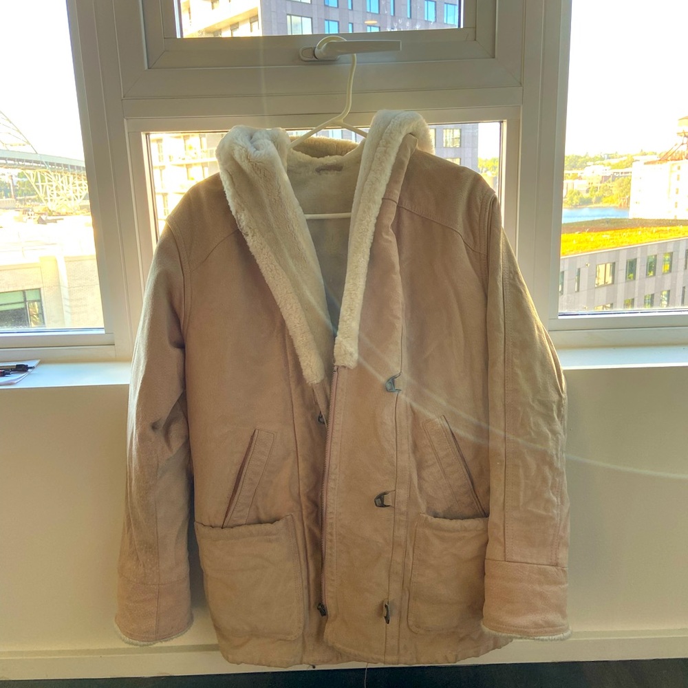 Rabbit fur coat